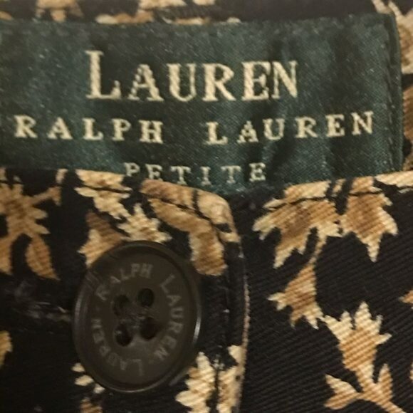 Lauren Ralph Lauren Straight Leg Pockets Floral Print Petite Size 4 - Picture 3 of 7